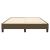 Cadru de pat box spring, maro închis, 140x200 cm, textil GartenMobel Dekor