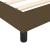 Cadru de pat box spring, maro închis, 140x200 cm, textil GartenMobel Dekor