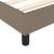 Cadru de pat box spring, gri taupe, 140x200 cm, textil GartenMobel Dekor
