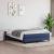Cadru de pat box spring, albastru, 140x200 cm, textil GartenMobel Dekor