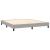 Cadru de pat box spring, gri deschis, 160x200 cm, textil GartenMobel Dekor