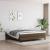 Cadru de pat box spring, maro închis, 160x200 cm, textil GartenMobel Dekor