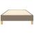 Cadru de pat box spring, gri taupe, 100x200 cm, textil GartenMobel Dekor