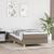Cadru de pat box spring, gri taupe, 100x200 cm, textil GartenMobel Dekor