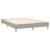 Cadru de pat box spring, gri deschis, 140x190 cm, textil GartenMobel Dekor