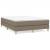 Cadru de pat box spring, gri taupe, 140x190 cm, textil GartenMobel Dekor