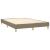 Cadru de pat box spring, gri taupe, 140x190 cm, textil GartenMobel Dekor
