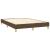 Cadru de pat box spring, maro închis, 140x200 cm, textil GartenMobel Dekor