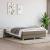 Cadru de pat box spring, gri taupe, 140x200 cm, textil GartenMobel Dekor