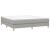 Cadru de pat box spring, gri deschis, 160x200 cm, textil GartenMobel Dekor