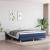 Cadru de pat box spring, albastru, 160x200 cm, textil GartenMobel Dekor