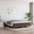 Cadru de pat box spring, maro închis, 180x200 cm, textil GartenMobel Dekor