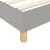 Cadru de pat box spring, gri deschis, 200x200 cm, textil GartenMobel Dekor