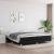 Cadru de pat box spring, negru, 200x200 cm, textil GartenMobel Dekor