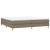 Cadru de pat box spring, gri taupe, 200x200 cm, textil GartenMobel Dekor