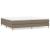 Cadru de pat box spring, gri taupe, 200x200 cm, textil GartenMobel Dekor