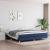 Cadru de pat box spring, albastru, 200x200 cm, textil GartenMobel Dekor