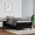 Cadru de pat box spring, negru, 90x190 cm, piele ecologică GartenMobel Dekor