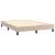 Cadru de pat box spring, cappuccino, 140x190cm, piele ecologică GartenMobel Dekor