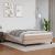 Cadru de pat box spring, cappuccino, 140x190cm, piele ecologică GartenMobel Dekor