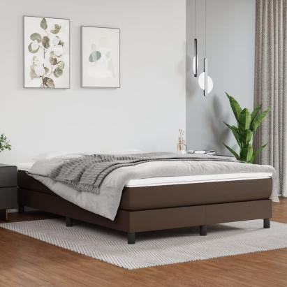 Cadru de pat box spring, maro, 140x200 cm, piele ecologică GartenMobel Dekor