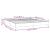 Cadru de pat box spring, alb, 180x200 cm, piele ecologică GartenMobel Dekor