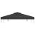 Acoperiș de pavilion cu 2 niveluri, negru, 4x3 m, 310 g/m² GartenMobel Dekor
