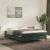 Cadru de pat box spring, verde închis, 140x190 cm, catifea GartenMobel Dekor
