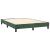 Cadru de pat box spring, verde închis, 140x190 cm, catifea GartenMobel Dekor
