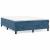 Cadru de pat box spring, albastru închis, 140x190 cm, catifea GartenMobel Dekor