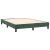 Cadru de pat box spring, verde închis, 140x200 cm, catifea GartenMobel Dekor