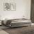 Cadru de pat box spring, gri deschis, 160x200 cm, catifea GartenMobel Dekor