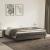 Cadru pat box spring, gri închis, 160x200 cm, catifea GartenMobel Dekor