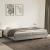 Cadru de pat box spring, gri deschis, 200x200 cm, catifea GartenMobel Dekor
