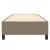 Cadru de pat box spring, gri taupe, 80x200 cm, textil GartenMobel Dekor