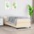 Cadru de pat box spring, crem, 90x190 cm, textil GartenMobel Dekor