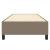 Cadru de pat box spring, gri taupe, 90x200 cm, textil GartenMobel Dekor