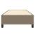 Cadru de pat box spring, gri taupe, 100x200 cm, textil GartenMobel Dekor