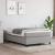 Cadru de pat box spring, gri deschis, 120x200 cm, textil GartenMobel Dekor