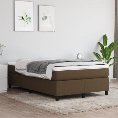 Cadru de pat box spring, maro închis, 120x200 cm, textil GartenMobel Dekor