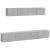 Set dulap TV, 4 piese, gri beton, lemn prelucrat GartenMobel Dekor