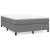 Cadru de pat box spring, gri închis, 140x190 cm, textil GartenMobel Dekor