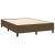Cadru de pat box spring, maro închis, 140x190 cm, textil GartenMobel Dekor