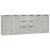 Servante, 3 piese, gri beton, lemn prelucrat GartenMobel Dekor