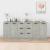 Servante, 3 piese, gri beton, lemn prelucrat GartenMobel Dekor