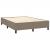 Cadru de pat box spring, gri taupe, 140x190 cm, textil GartenMobel Dekor