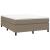 Cadru de pat box spring, gri taupe, 140x190 cm, textil GartenMobel Dekor
