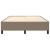 Cadru de pat box spring, gri taupe, 140x190 cm, textil GartenMobel Dekor