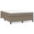 Cadru de pat box spring, gri taupe, 140x200 cm, textil GartenMobel Dekor
