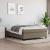 Cadru de pat box spring, gri taupe, 140x200 cm, textil GartenMobel Dekor